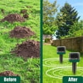 thumbnail image 4 of Mole Repellent - Outdoor Vole Deterrent - Solar Powered Snake Remover for Mole, Vole, Gopher, Snakes and Other Animals - (2 Packs), 4 of 6