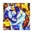 thumbnail image 1 of English Bulldog Dreaming - Canvas, 1 of 10