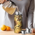 thumbnail image 4 of 20 Oz Sunflower Coffee Tumbler Double Wall Insulated Stainless Steel Water Bottle | Metal Reusable Thermoses Flask with Cup Cap | Leak & Sweat Proof with Anti-Dust Lid, 4 of 7