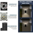 thumbnail image 6 of Luxrite Dusk to Dawn LED Outdoor Wall Light, 12", Up or Up and Down Light, 3CCT 3000K-5000K, 20/30/40W, IP65, ETL 2-Pack, 6 of 7
