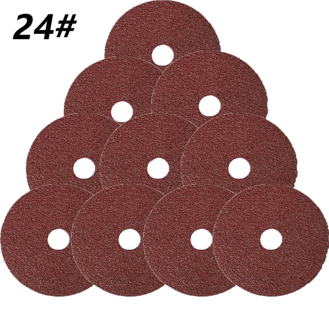 10 Pcs Disques de Ponçage en Fibre de Résine de 4 Pouces pour Outil Abrasif de Broyeur d'Angle