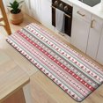 thumbnail image 5 of Red and White Christmas Striped Pattern Kitchen Rug Mat,Kitchen Runner Rugs Non Skid Washable,Decorative Kitchen Floor Mats for Kitchen,Sink,Laundry,17"x47.2", 5 of 7