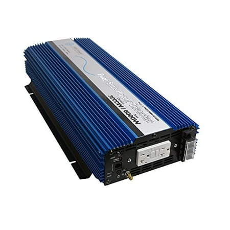AIMS 3000 Watt Pure Sine Power Inverter 12 VDC to 120 VAC USB Port