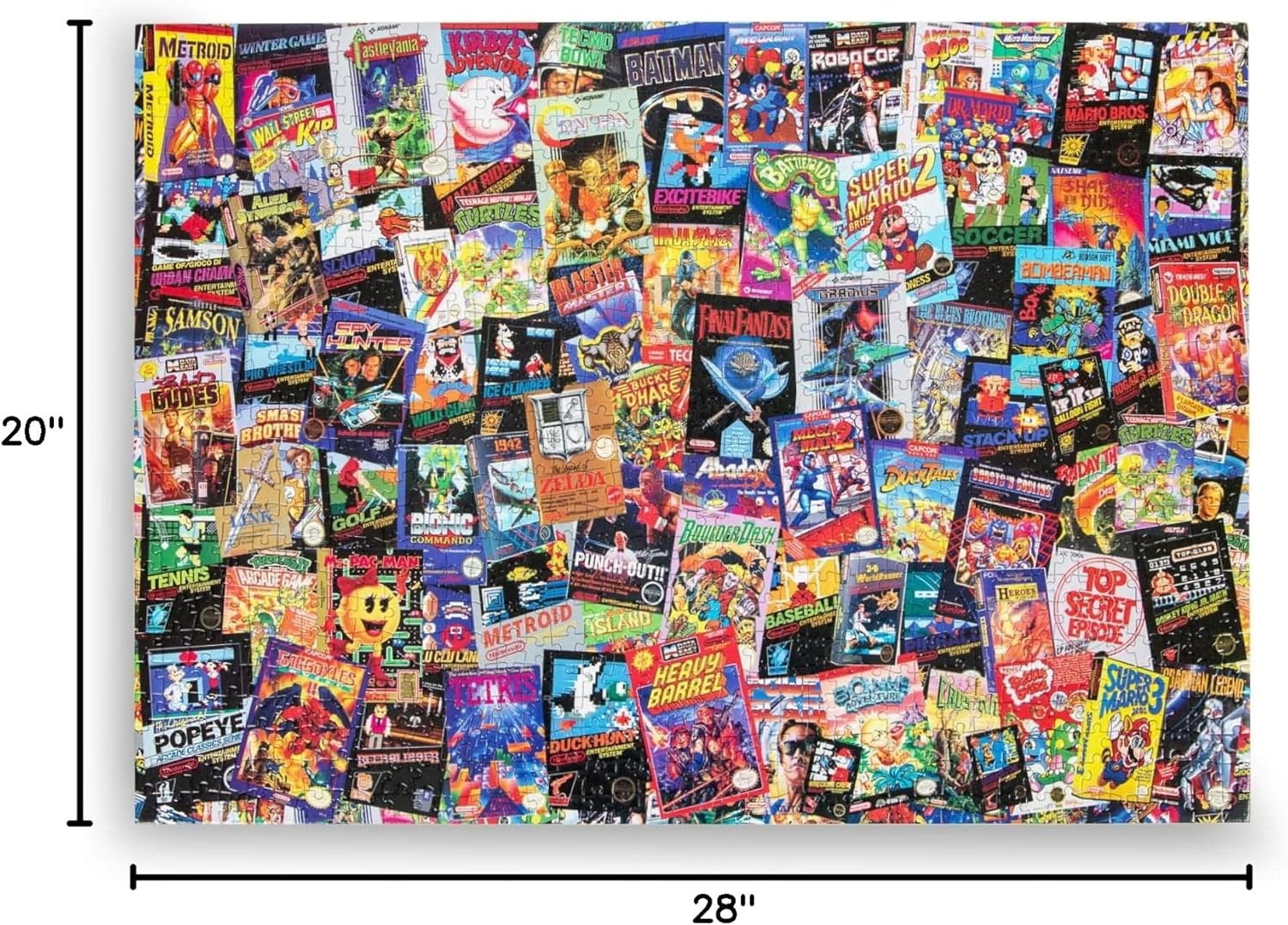 Toynk Toys, 8-Bit Armageddon Retro Video Game Puzzle, 1000 Piece