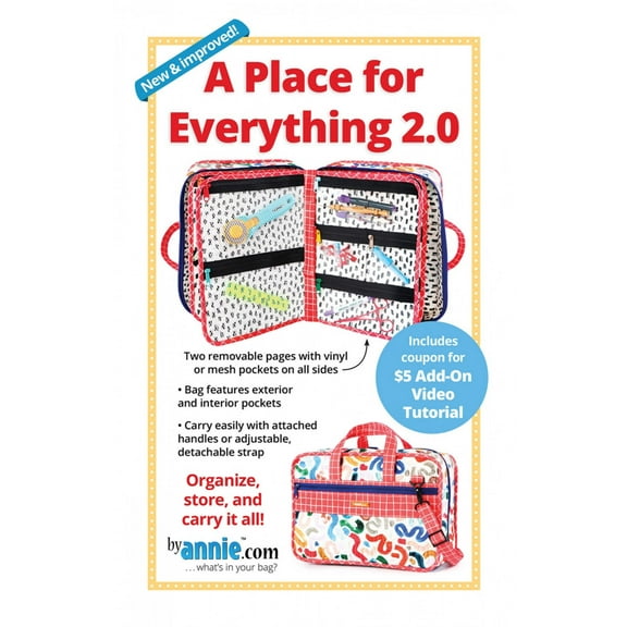 A Place for Everything 2.0 Bag Sewing Pattern by Annie Unrein for ByAnnie