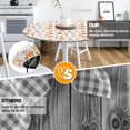 thumbnail image 5 of Fall Pumpkin Round Fitted Tablecloth with Elastic Thanksgiving Harvest Outdoor Tablecloth Waterproof Table Cover for Picnic Dinner Party Decor Fits 48"-52" Diameter Round Tables, 5 of 6