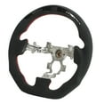 thumbnail image 4 of LED Display Steering Wheel, Suede  Lights Steering Wheel D Type Racing Steering Wheel Automotive Steering Wheels Red Stitching Steering Wheel Replacement For  GT-R R35 2009-2016, 4 of 8