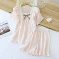 thumbnail image 3 of Conjunto de pijamas para niñas, ropa fina de encaje de princesa para interiores, suave, encantadora, dulce, ropa de dormir para niños medianos y grandes, verano 2023, 3 of 4