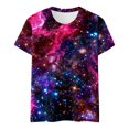 thumbnail image 4 of YUEHUA Women's Galaxy Shirts Unisex 3D Graphic Print Fashion T-Shirts for Adults Teens Novelty Casual Tee Tops Size S-XXL, 4 of 4