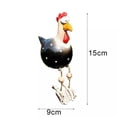 thumbnail image 3 of Garden Chicken Statue,Resin Chicken Ornaments,Rooster Figurine Decorative Statue,Craft Hanging Chicken Ornaments,Outdoor and Indoor Chicken Animal Figure Pottery Statues Landscape Garden Sculpture, 3 of 7
