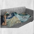 thumbnail image 6 of Dandelion Soft Flannel Fleece Blanket, Blooming Dandelion Flowers Fluffy Soft Purity Fragrance Natural Organic Color Collage, Cozy Plush for Indoor and Outdoor Use, 50" x 60", Blue, by Ambesonne, 6 of 6