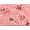 thumbnail image 1 of Ahgly Company Indoor Rectangle Patterned Baby Pink Area Rugs, 7' x 9', 1 of 6