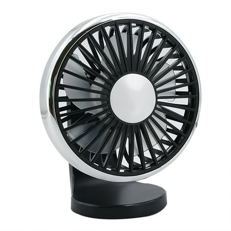 

3-Speed Car Desk USB Fan with LED Light for Automotive Home Outdoor Camping