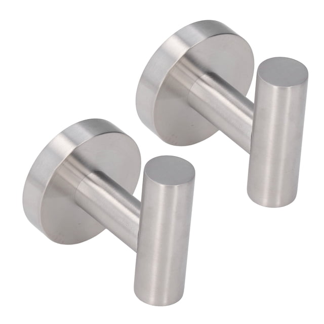 Ganchos redondos para toallas Jadeshay Acero inoxidable Cepillado 2 uds
