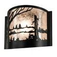 thumbnail image 3 of Meyda Tiffany 228346 Quiet Pond 10" Tall Wall Sconce - Black, 3 of 5