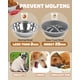 thumbnail image 4 of Jovrun Cuencos elevados para perros comedero para perros con 2 cuencos de acero inoxidable y 1 comedero lento, 5 alturas ajustables, soporte para cuencos elevados para perros medianos y grandes, cuenc, 4 of 7