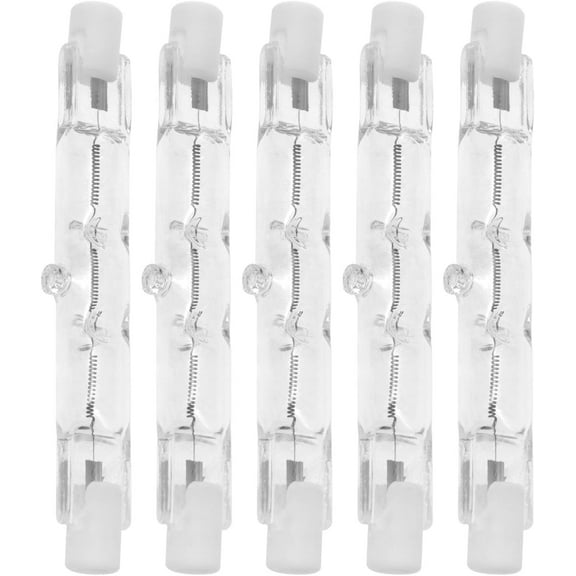 J78 Halogen Tungsten Lamp Bulb - 110-130V 150W Double Filament Flooded Tube - Suitable for Working Landscape Floor Lamp - 5pcs