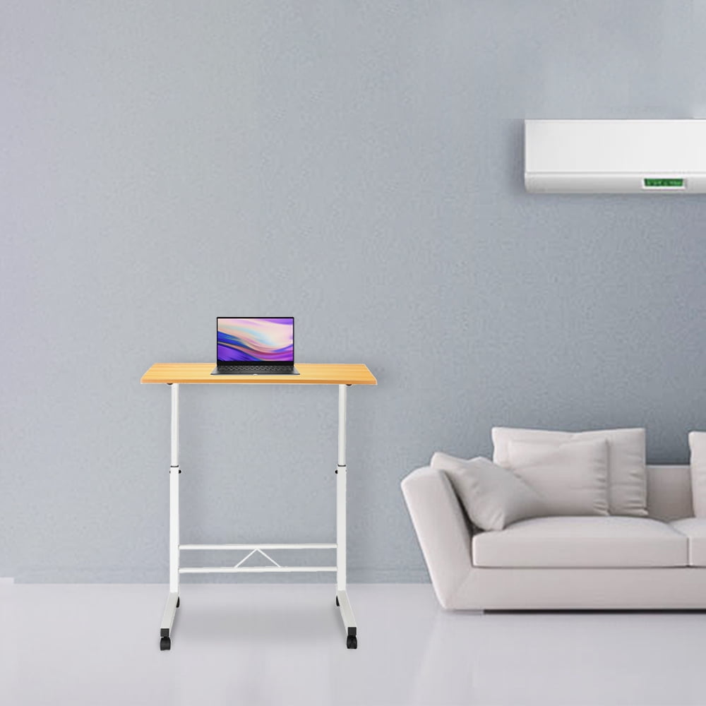 Lowestbest Adjustable Table with Wheels, Removable Side Table for Home/ Bedroom, Adjustable Height Desk for Laptop, Adjustable TV Tray Table Lowestbest Adjustable Table with Wheels, Removable Side Table for Home/ Bedroom, Adjustable Height Desk for Laptop, Adjustable TV Tray Table