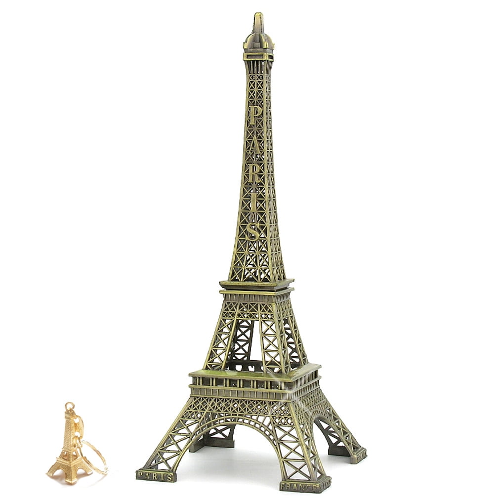 Metal Eiffel Tower Replica Statue of Paris 12 inch Eiffel Tower Statues for Home, Office and