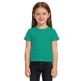 thumbnail image 6 of Huanglei Soft Kids Tee Breathable Basic Short Sleeve Shirt For Girls And Boys Comfortable Casual Round Neck Top For Children Soft Cotton Tees ,9-10 Years ,Green, 6 of 6