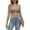 Crop Khaki, variant on Women's Long Sleeve Shirts Mock Neck Crop Tops Ribbed Casual Fitted Basic T Shirt for Womens Shirts Solid Crops Tee Top S-XXL Khaki