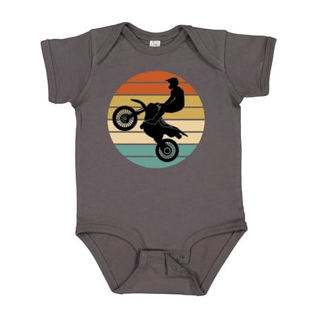 

Inktastic Dirt Biking Motocross Retro Gift Baby Boy or Baby Girl Bodysuit