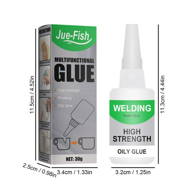 Welding High Strength Oily Glue - Universal Superglue, Strong Instant Glue, Plastic Wood Ceramic Metal Waterproof Superglue (50g)