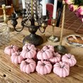 thumbnail image 4 of 6pack 2.95 Inch Foam Artificial Mini Pumpkins Small Fake Pumpkins with Stem Bowl Filler Table Centerpiece Ornaments for Halloween Thanksgiving Autumn Farmhouse Home Party Decor, 4 of 4