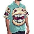 thumbnail image 2 of Tiny teeth Men's Short Sleeve Shirts, Casual, Printed, Button Down Short, Summer Beach Shirts, Unisex, 2 of 6