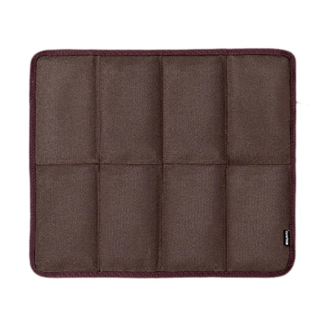 Esterilla de camping plegable y gruesa con cojín para exteriores, para acampar, hacer mochilerismo y ir al jardín Marrón