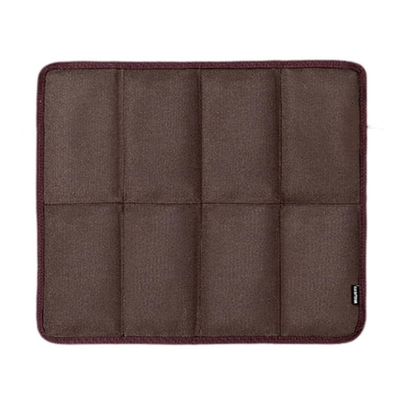 Esterilla de camping plegable y gruesa con cojín para exteriores, para acampar, hacer mochilerismo y ir al jardín Marrón