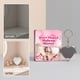 thumbnail image 4 of CaiYueKe Double Sided Folding Makeup Mirror Portable Travel Vanity Mirror Compact Heart Shaped Mirror with Magnifying Cosmetic Mirror for Purse Toiletry Bag Cute Glitter Heart Mirror for Women Ladies, 4 of 8