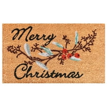 Merry Christmas Berries Doormat