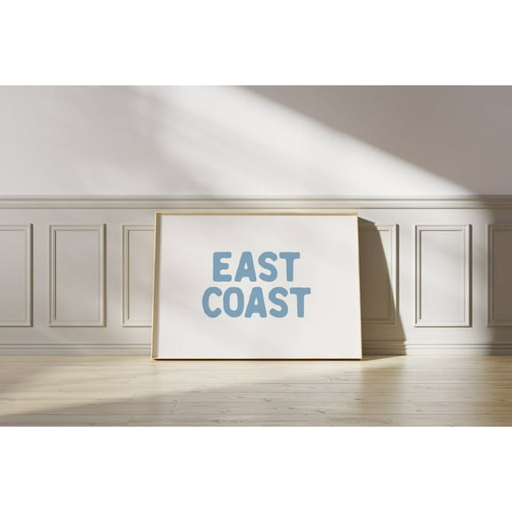 East Coast Print // Trendy Coastal Wall Art, Beach Prints, Coastal Wall Art, Beach House Decor, Minimalist Beach Decor, Wall Art, Modern Wall Decor, 8x12 UNFRAMED
