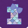 thumbnail image 4 of Inktastic 1st Birthday Mermaid 1 Year Old Girls Baby Bib, 4 of 4
