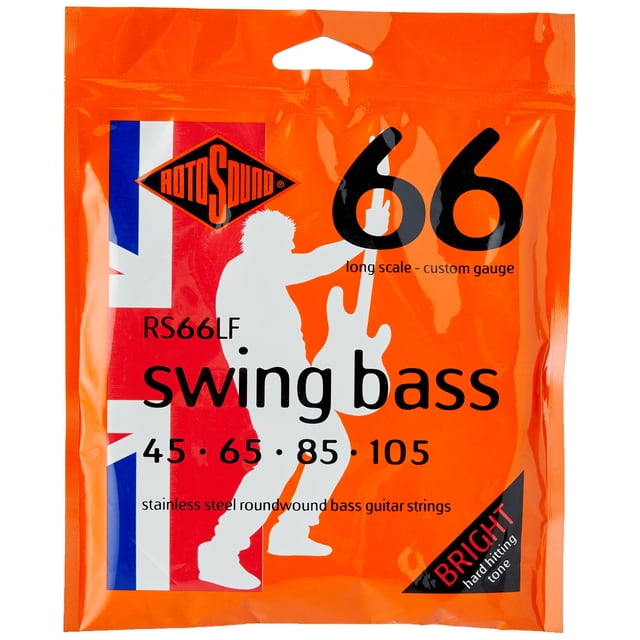Cuerdas para bajo ROTOSOUND RS66LF Stainless Steel 45-105