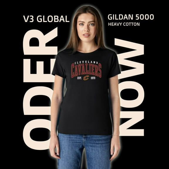 Vintage Cleveland Cavalier Basketball T-Shirt T-Shirt, for men & women, up to size 5XL.