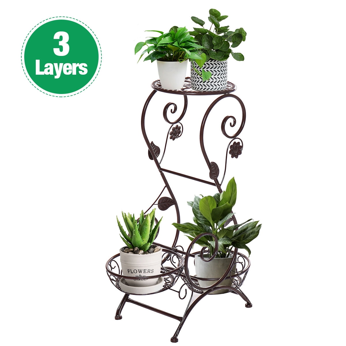 Plant Stand Parisian Style Iron  Flower  Pot  Holder  3 4 6 7 