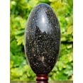 thumbnail image 4 of Polished Crystal Lingam Black Guinea Fowl Jasper Large 300mm / 22.6lbs, Shivling for Healing Stone & Spiritual Home Decor, Sacred Crystal Gift Chakra Balancing, Serene Energy Enhancer for Yoga & Reiki, 4 of 5