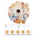 thumbnail image 6 of 13 Inch Round Placemats Set of 6, Orange Blue Hello Fall Non Slip Heat Insulation PP Table Mats, Thanksgiving Pumpkin Maple Leaf Washable Place Mats for Kitchen Dining Party Table Decor, 6 of 7