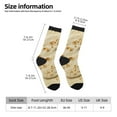 thumbnail image 2 of Cauagu Taco Tortillas Print Crew Socks for Women and Men,Adult Athletic Running Socks 1-Pair Sports Socks Work Gear Socks with Moisture Wicking, 2 of 6