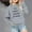 Gray, variant on Spazoro Childs Girls Sweatshirts, Fall Winter Crew Neck Long Sleeve Letter Print Toddlers Kids Tops for Girls Boys Black Size 2 T