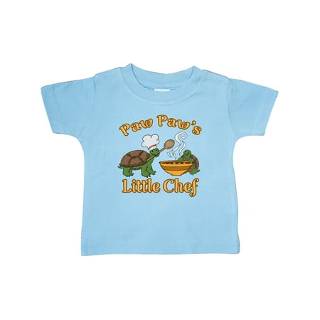 

Inktastic Paw Paw s Little Chef with Cute Turtles Gift Baby Boy or Baby Girl T-Shirt