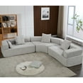 thumbnail image 2 of 4 - Seater Curved Upholstered Sofa | Enjoy Family Time in Your Living Room, 2 of 6