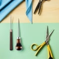 thumbnail image 1 of QUMIIRITY 2Pcs Sewing Awl Tool Synthetic Material Brown for Sewing and Repairs, 1 of 8
