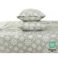 thumbnail image 3 of Bliss Casa Flannel Bed Sheets – 100% Cotton, Double Brushed for Extra Softness – Warm & Cozy All-Season Comfort – Deep Pockets – 4-Piece Full Sheet Set (Flurries), 3 of 10