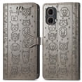 thumbnail image 2 of Funda Cartera FOXDOCK para Motorola Moto G85 , Flip PU con Relieve de Gatos y Perros, Tarjetero y Soporte, 2 of 6