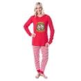 thumbnail image 2 of Chuck E. Cheese Christmas Merry Cheesemas 2PC Long-Sleeve Tight-Fit Holiday Matching Family Pajama Set For Adults Kids, 2 of 5
