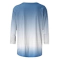 thumbnail image 5 of Bovxnpu 3/4 Length Sleeve Womens Tops, Cotton Casual Tunic Tops for Women Loose Dressy, Women's Fashion Printed Loose T-shirt 3/4 Sleeves Blouse Round Neck Casual XL, 5 of 6