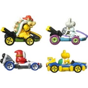 Hot Wheels Mario Kart Vehicle 4-Pack with 1 Exclusive Collectible Model
